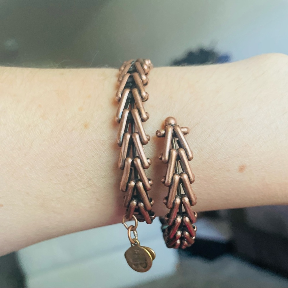 Alex and Ani Vintage sixty- six Gypsy Wrap Rafaelian Bronzed cooper  Tone